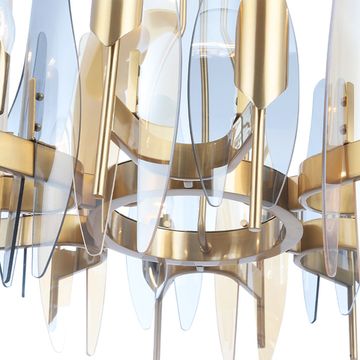 Люстра 12*Е14 Casa SP-PL12 Brass латунь Crystal Lux