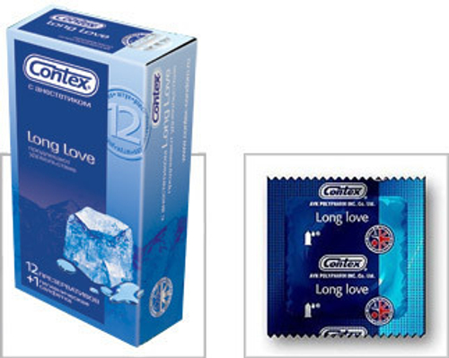 Презервативы продлевающие половой акт CONTEX Long Love, 12 шт