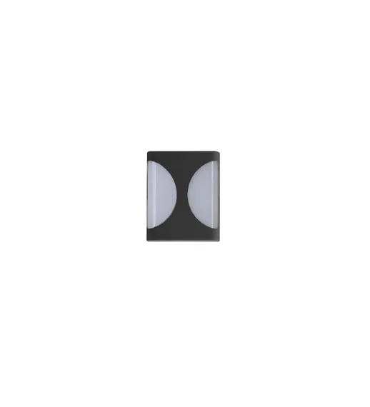 Уличный настенный светильник Rilon PL-0230SB SAND BLACK, 7 Вт, чёрный