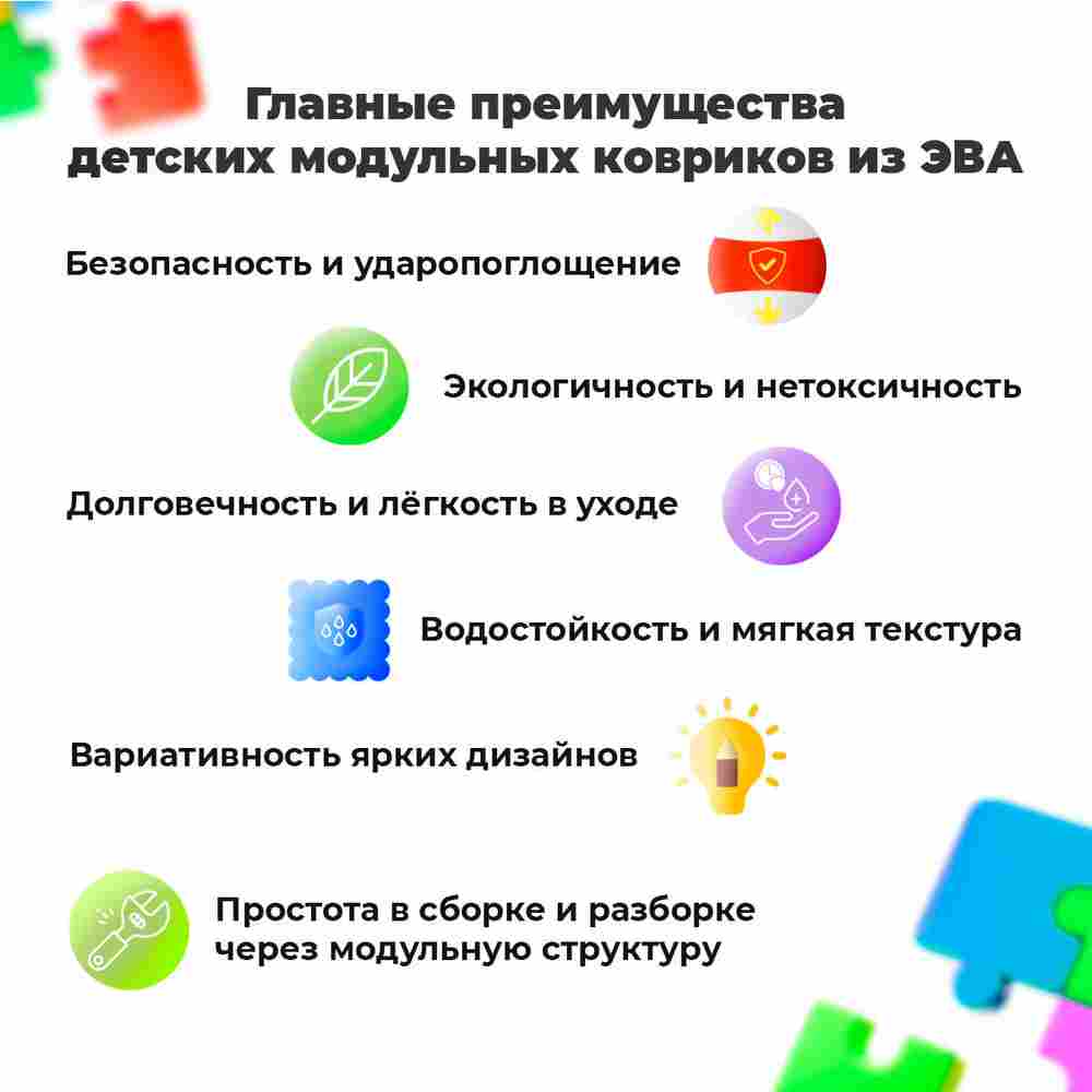 ЭВА-плитка красно-синяя 100×100×2,5 см - мягкий коврик-пазл, пять линий, 50 шт.