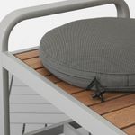 Подушка на стул IKEA FROSON / DUVHOLMEN (ФРеСеН / ДУВХОЛЬМЕН), Темно-серый, 35 см