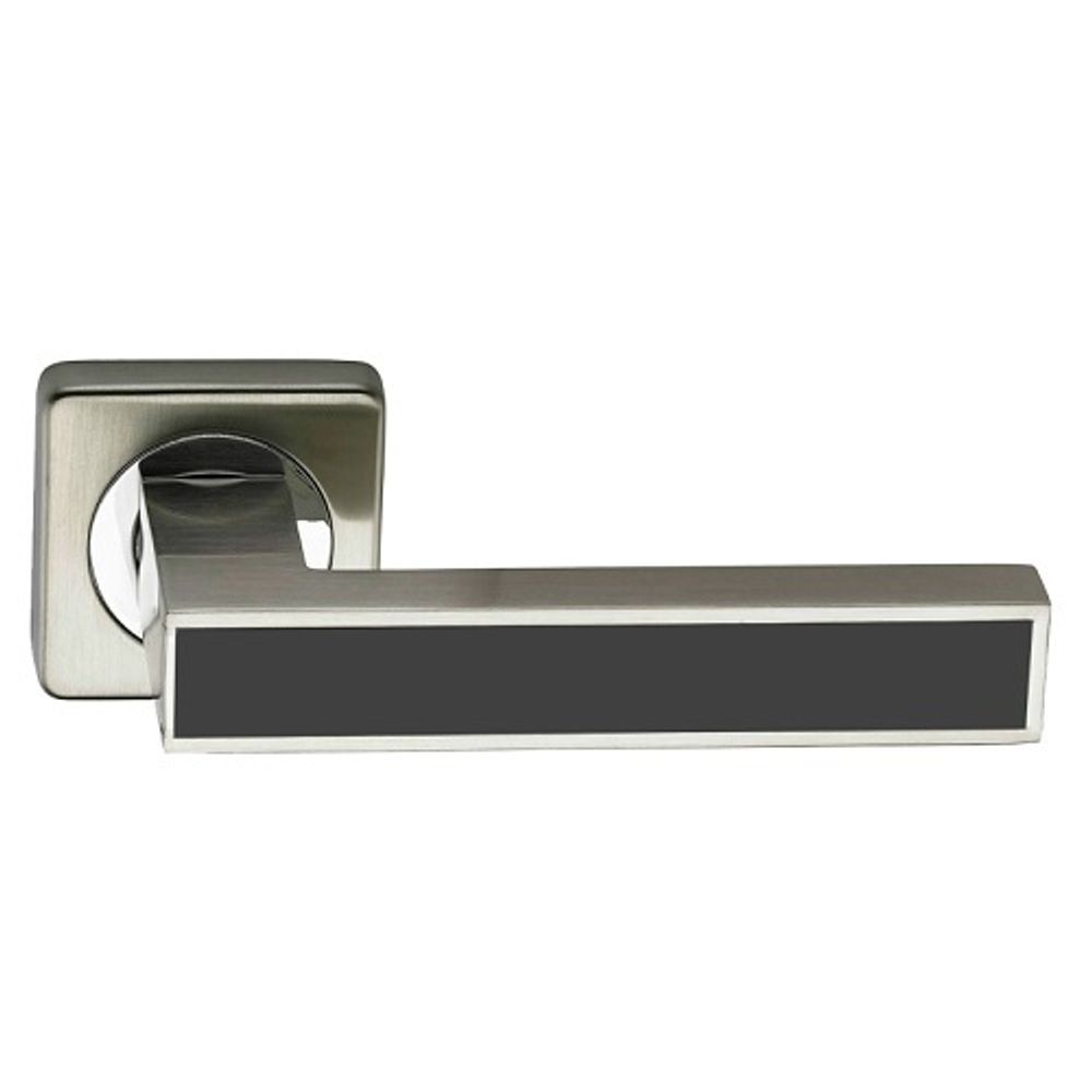 Ручка раздельная VETTORE R06.120 SN/BL мат.никель/черный