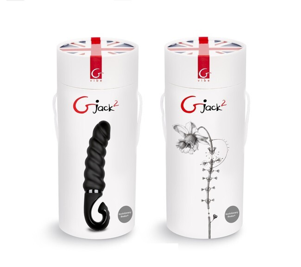 Анатомический витой вибратор Gvibe Gjack 2 (черный) (Цвет: черный)