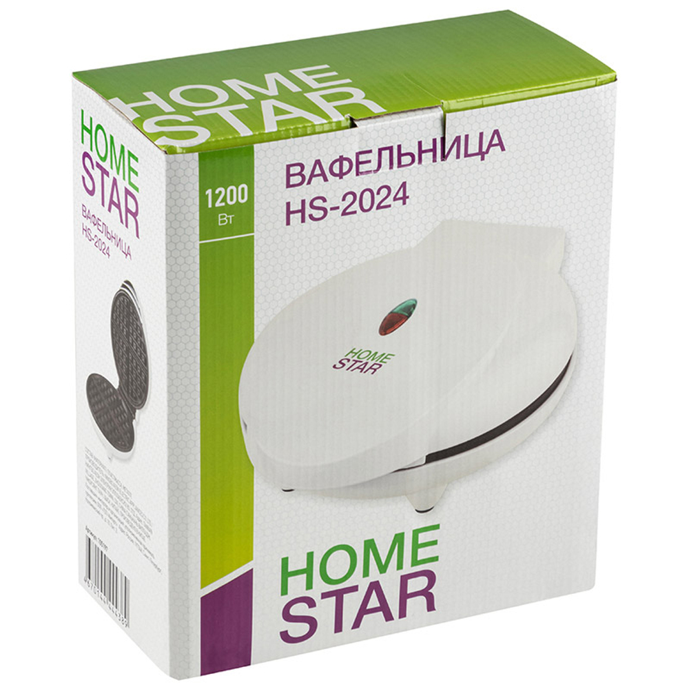 Вафельница HomeStar HS-2024, 1200Вт, венская вафля
