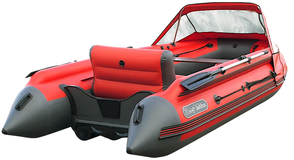 Лодка ПВХ Angler Reef Тритон 390FiНД с интегрированным фальшбортом -