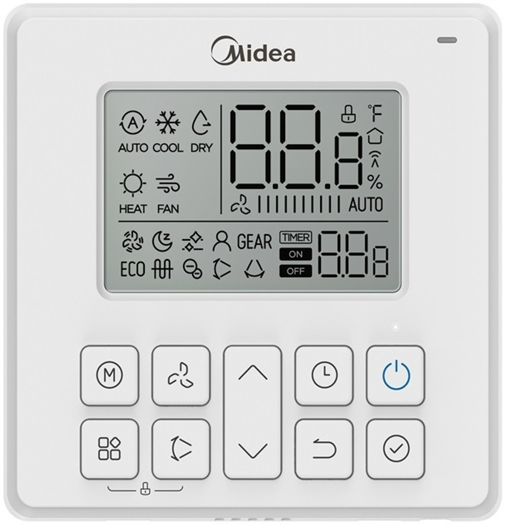 Сплит-система кондиционер канальный Midea MTI-36HW1N1P-R/MOU-36HN1-LR на 110 м²