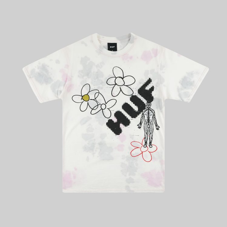 Футболка мужская HUF Outerbody артикул:TS01496 WHITE - купить в магазине Дайс