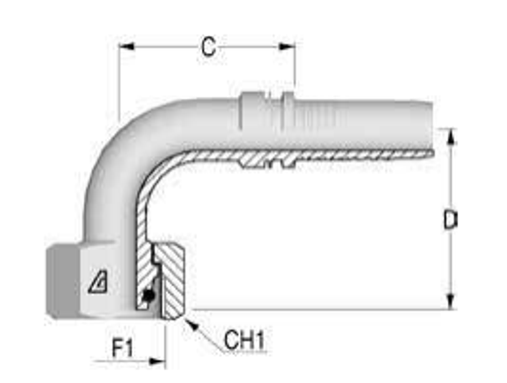 Фитинг DN 16 DKO-S (Г) 30x2 20 (90)
