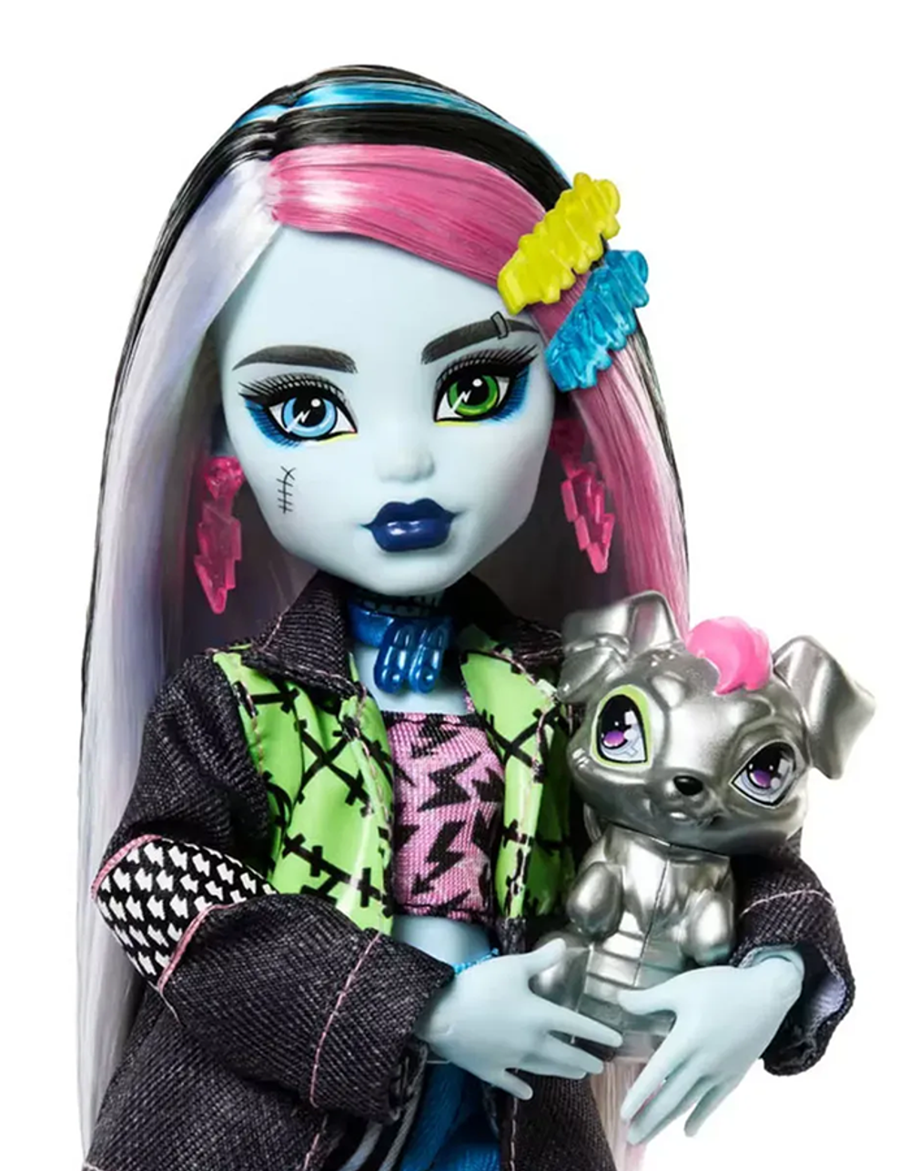 Кукла Монстер Хай Фрэнки Штайн 3 поколение | Monster High Frankie Stein Core Doll HXH73 g3 Шарнирная кукла-персонаж (6+)