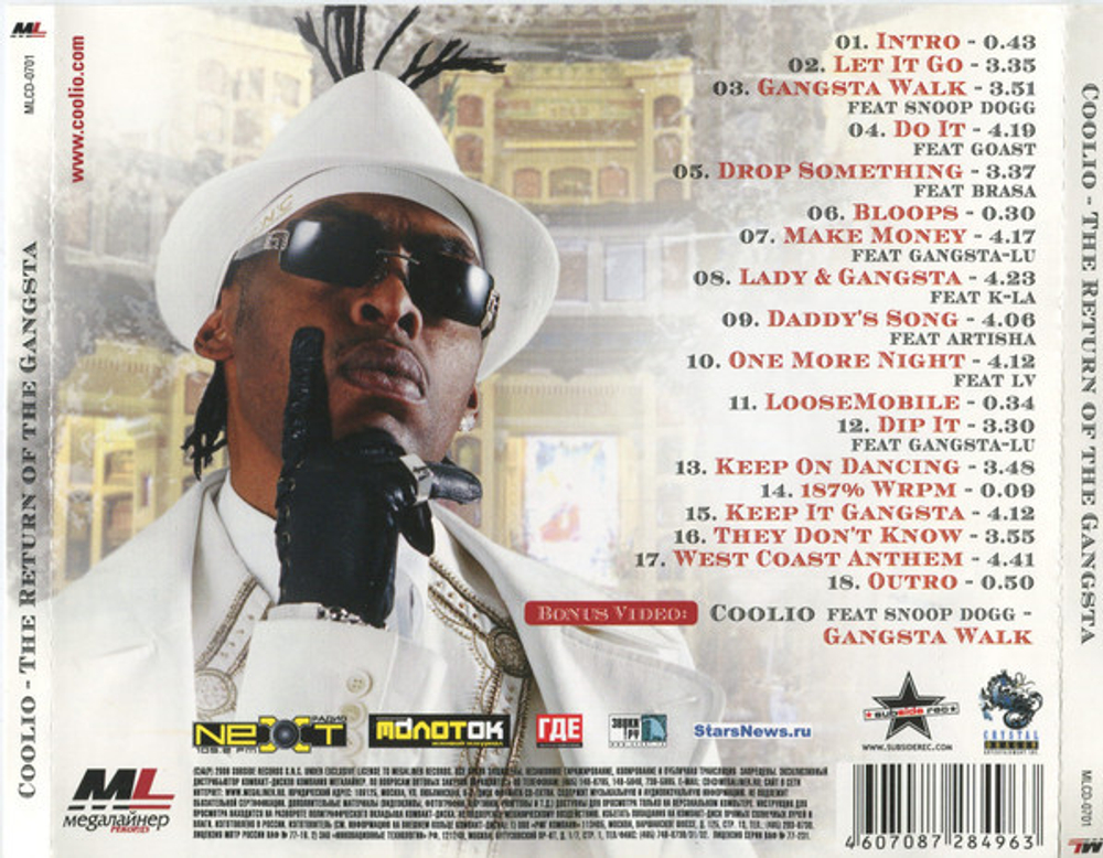 Coolio / The Return Of The Gangsta (RU)(CD)