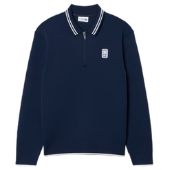 Куртка теннисная Lacoste Tennis Heritage Polo Collar Zipped - midnight blue