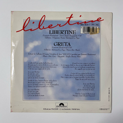 Винтажная виниловая пластинка LP Mylene Farmer Libertine (Франция 1986) 7 дюймов