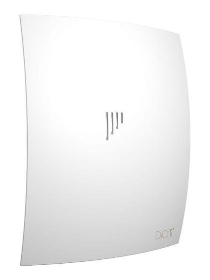 Вентилятор накладной BREEZE D100 обр.клапан белый матовый DICITI