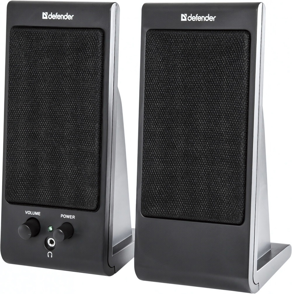 Колонки Defender SPK 170 Black акт. колонки 2х2 Вт, разъём наушников