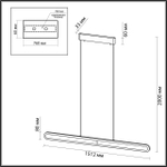 Подвесной светодиодный светильник Odeon Light SATRION 6641/40L