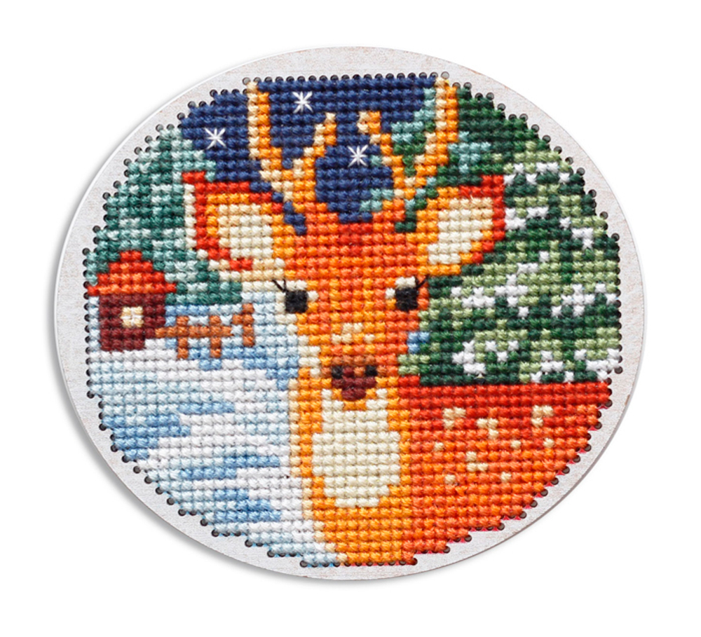 Коллекция:	Вышивка по перфорированной форме¶Название по-английски:	Wooden cross-stitch kit¶Название