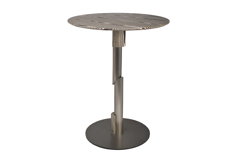 Стол барный Garda Decor Зебрано (Zebrano) d85*106 см
