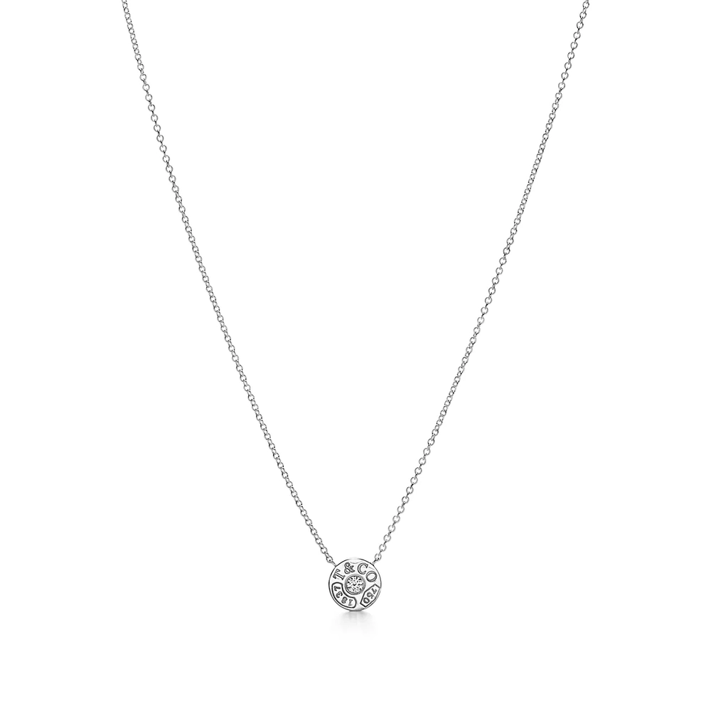 Подвеска из белого золота с бриллиантом 💎Tiffany, Circle. Единственное в наличии