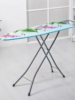 Доска гладильная Nika «Белль Классик 1», 112×34,5 см, два положения высоты 70, 80 см, европодставка, рисунок МИКС