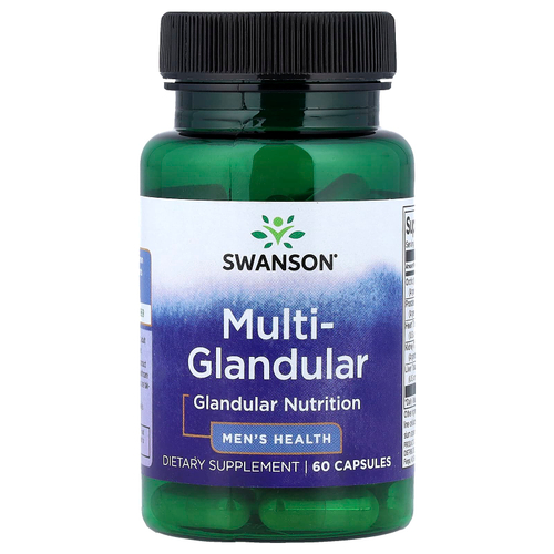 Swanson Vitamins, Multi-Glandular, средство для мужского здоровья, 60 капсул