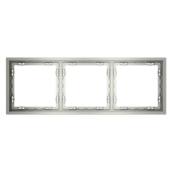 Рамка пластиковая VOLTUM S70 на 3 поста, (сталь) VLS100305