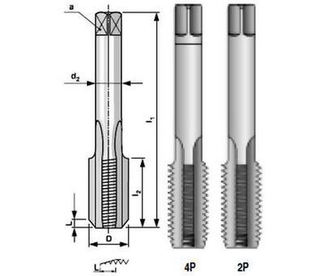 Метчик трубная резьба G1/2'' (комплект из 2-х шт.) Bucovice Tools 112120