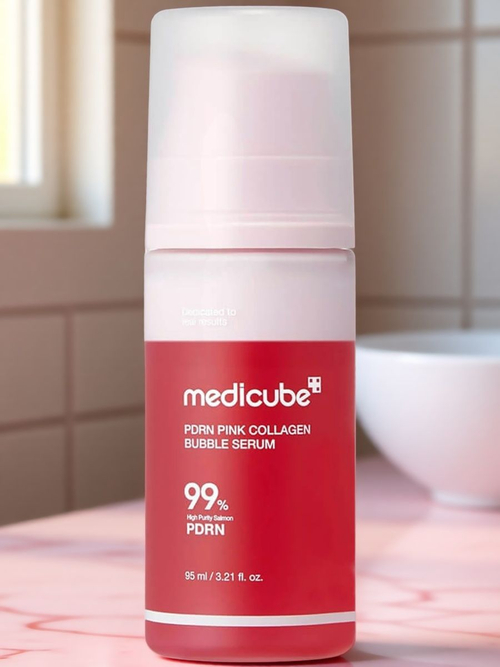 Medicube Пузырьковая сыворотка с коллагеном и ПДРН PDRN Pink Collagen Bubble Serum