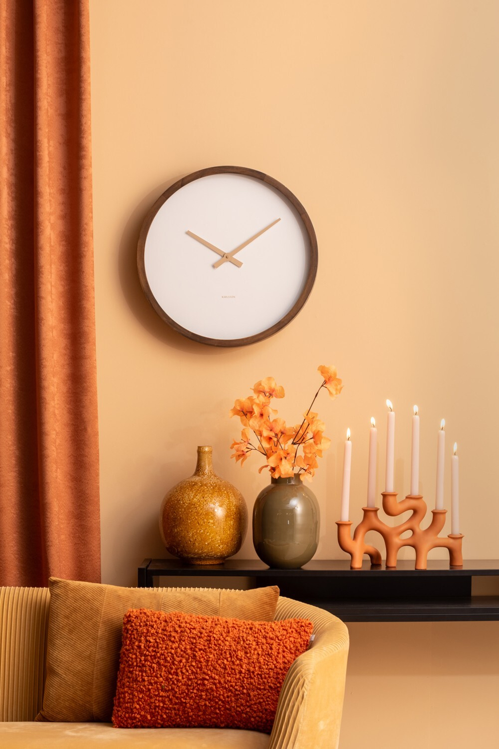 Часы настенные Karlsson ANCHO Present Time Белый