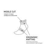 Носки средние ESSENTIAL Mid Cushioned Socks, меланжевый