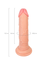 Реалистичный фаллоимитатор RealStick Nude Gib телесный 15,5 см