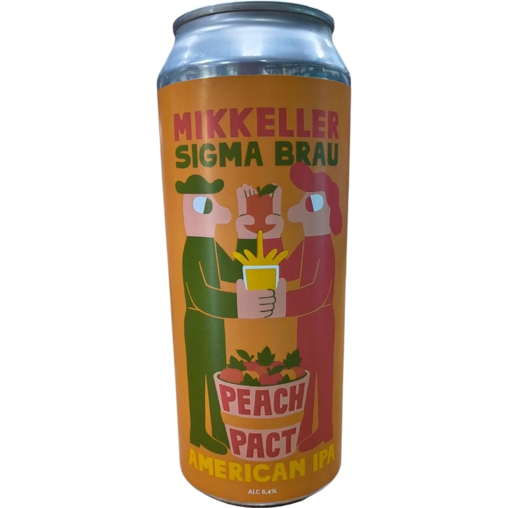 Пивной напиток Sigma Brau Mikkeller Peach Pact American Ipa 0,45 л. in can