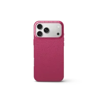 Чехол для iPhone 17 - Зернистая кожа - розовый