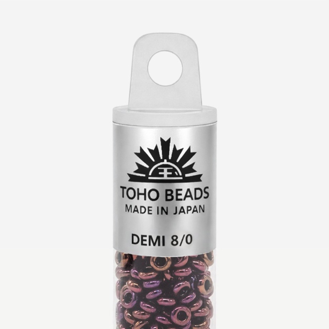 Японский бисер TOHO Demi 8/0 (№502), металлизированный, непрозрачный глянцевый