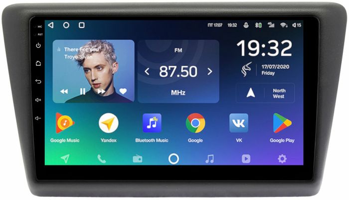 Магнитола для Skoda Rapid 1 2012-2020 (рамка тип 2) - Teyes CC2 PLUS монитор 9" QLED, Android 10, Быстрая, SIM-слот