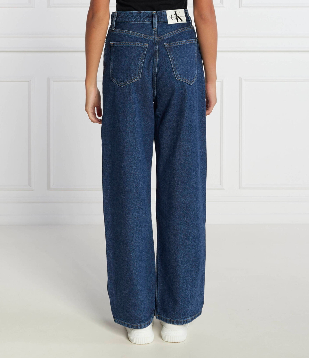 Джинсы HIGH RISE RELAXED CALVIN KLEIN JEANS - темно-синий(J20J221766)