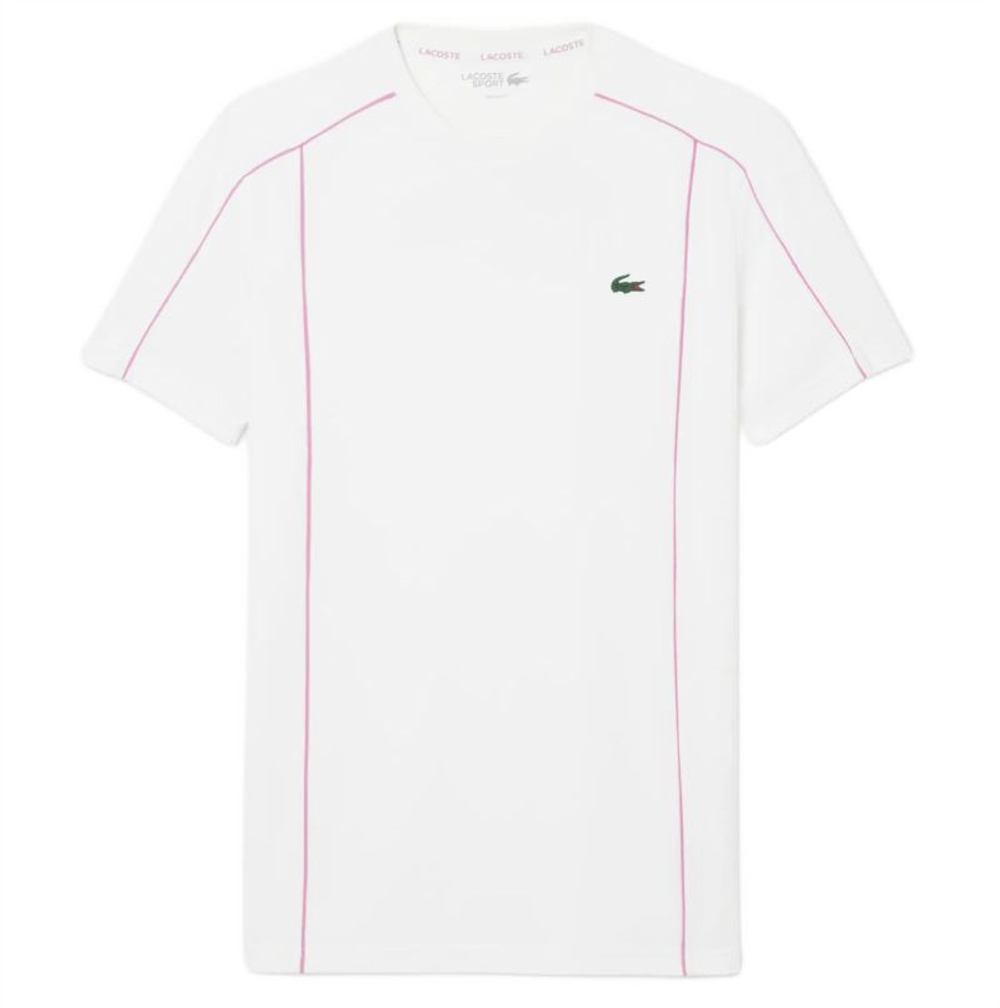 Мужская теннисная футболка Lacoste Ultra Dry Sport - white