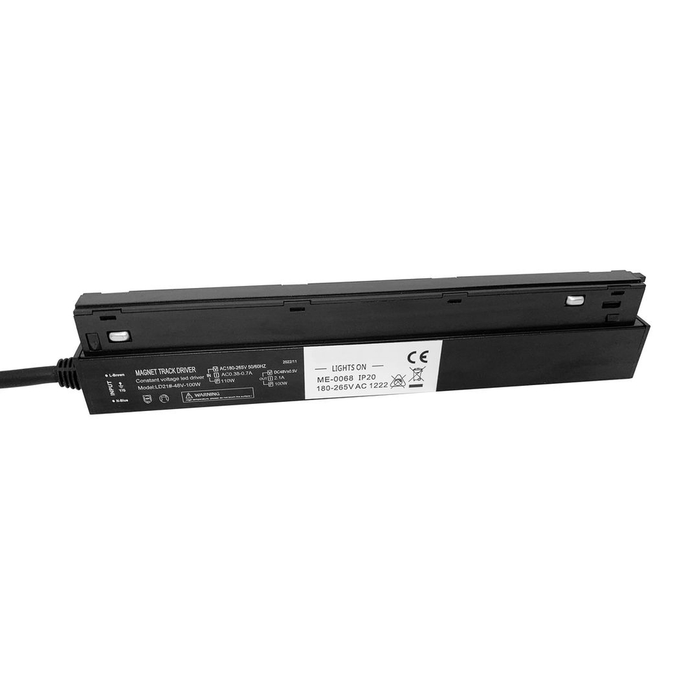 Светильник подвесной Wertmark Technical Gudja блок питания на шинопровод Ac 230V-Dc 48V, 100W WTG.P1.600.100