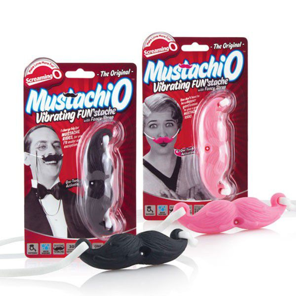 Черные силиконовые виброусы THE Mustachio (Цвет: черный)