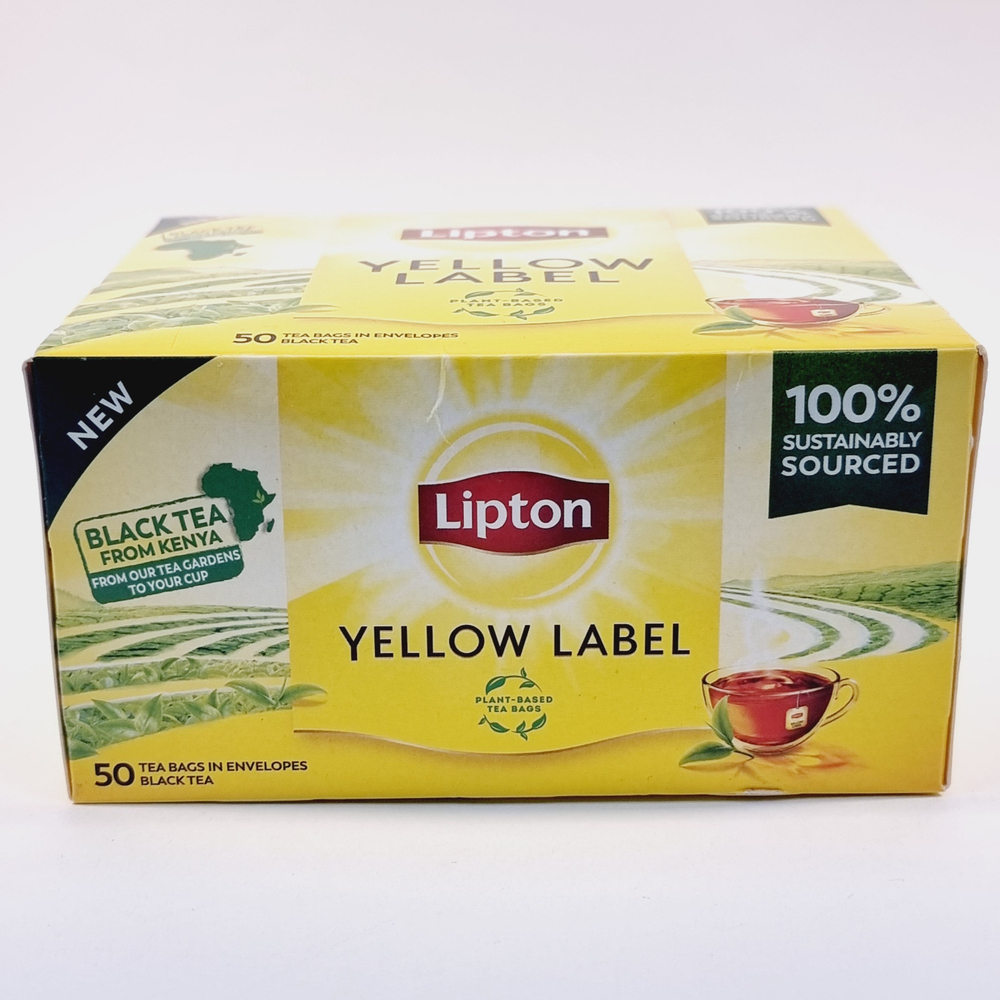 Чай черный Lipton Yellow Label 50 шт 100 г (из Финляндии)
