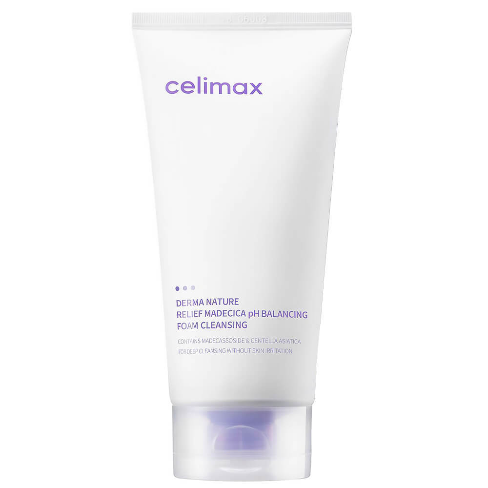 Celimax Derma Nature Relief Madecica pH Balancing Foam Cleansing нежная успокаивающая пенка для умывания