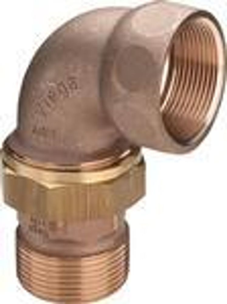 Viega Разъемное угловое соединение НР-ВР (плоское уплотнение) R 1/2'' х Rp 1/2'', бронза