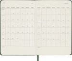 Еженедельник Moleskine Classic (DHK1512WN2) 9х14см твердая обложка зеленый