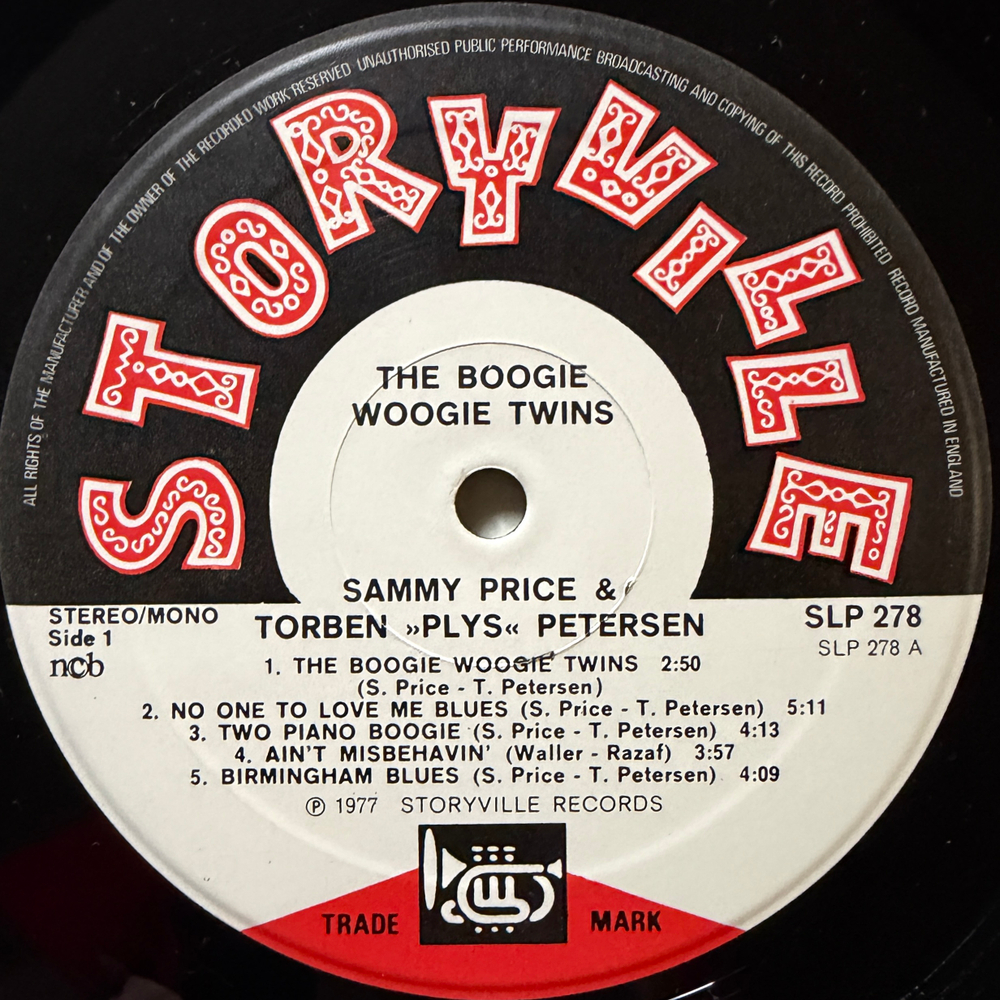 Sammy Price & Torben Petersen ‎– The Boogie Woogie Twins (Скандинавия 1977г.)