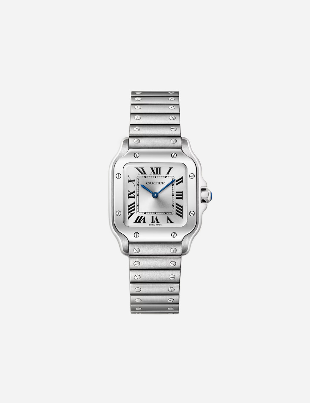 Наручные часы Cartier Santos Silver S