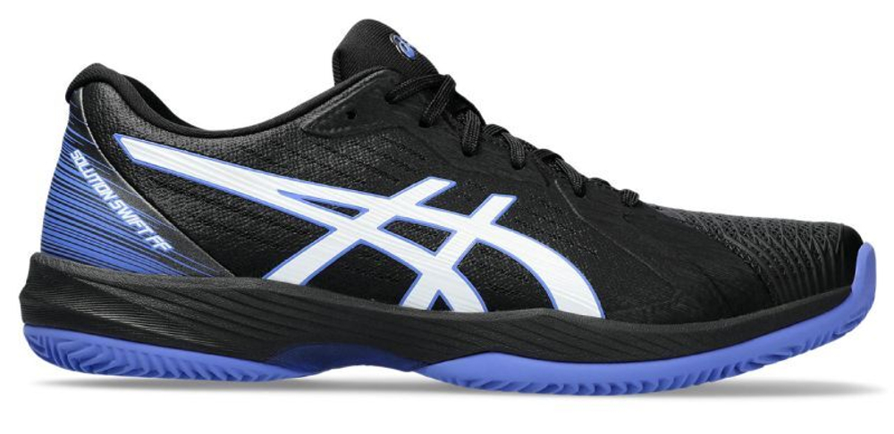 Мужские кроссовки теннисные Asics Solution Swift FF Clay - черный, небесный