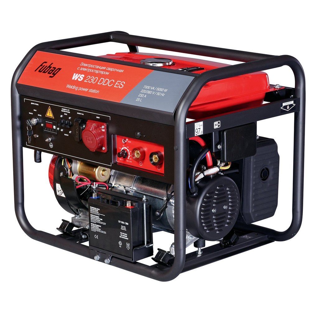Сварочная генераторная установка Fubag WS 230 DDC ES бензиновая (380-220В)