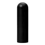 Черная перезаряжаемая вибропуля с пультом ДУ 7см ToyFa RealStick Caliber 983051