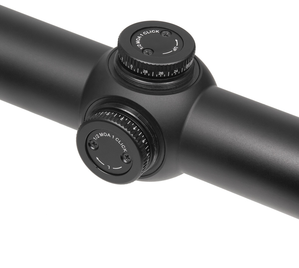 Оптический прицел Gaut Quartz 1-4x24, сетка 65, SFP, без подсветки, D-30мм