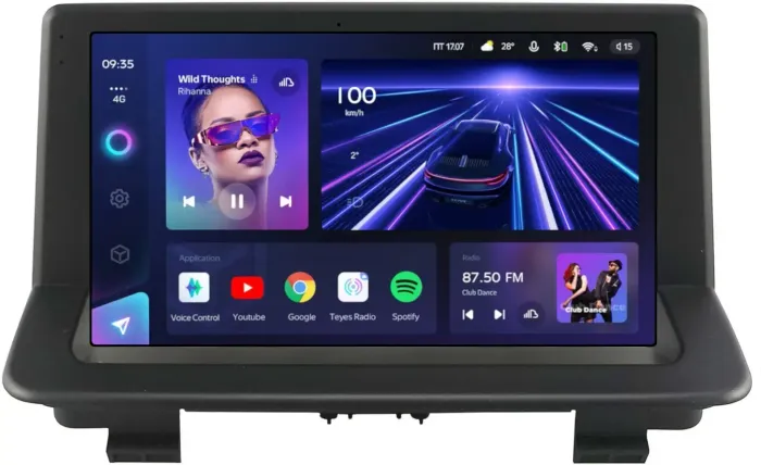 Магнитола для Audi Q3 2011-2019 (рамка 9) - Teyes CC3 на Android 10, Быстрая, QLED, CarPlay, 4G SIM-слот