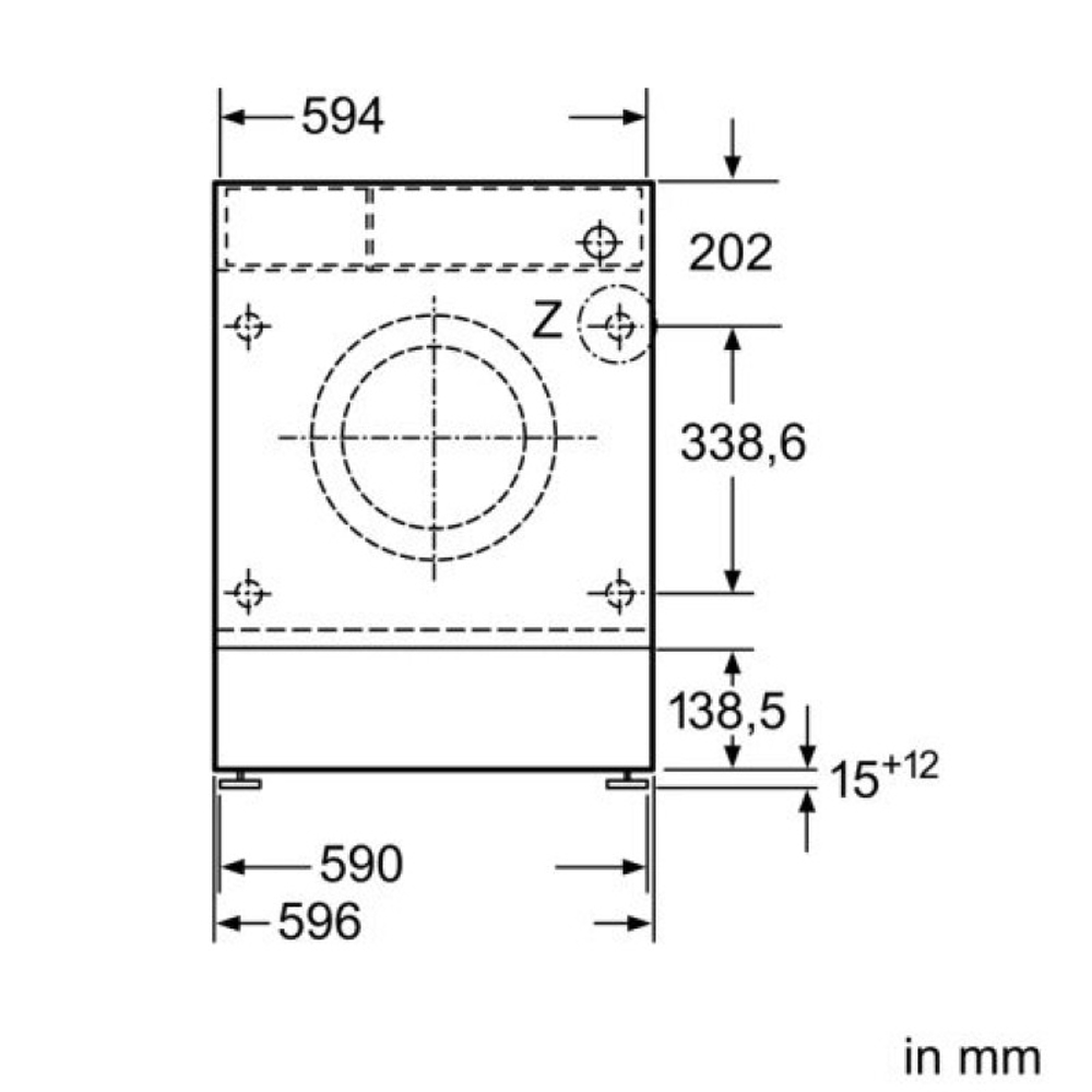 Встраиваемая стиральная машина Bosch WIW28443